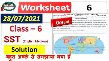 class 6 social science worksheet 6 English medium , 28/7/2021 ll sst worksheet 6 class 6 28 July, do
