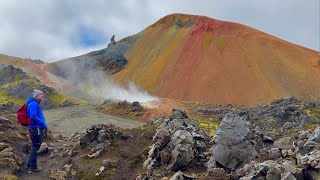 Hike to Mt. Brennisteinsalda, Landmannalaugar!  The Most Colorful Mountain in Iceland!