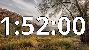1 Hour 52 Minutes Countdown Timer With Alarm Sound At the End (Simple Beep)