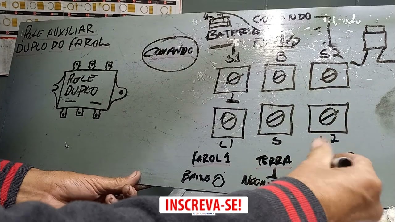 relé duplo do farol universal esquema de ligação do relé