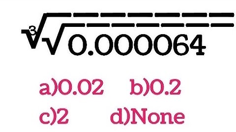 ((0.000064)^1/2)^1/3 @mathwizard7264 #mathematics #competitiveexams #viral #viralvideo