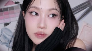🖤품절대란 블랙핑크룩🩷 출시하자마자 품절템 GRWM (웨이크메이크 블랙허쉬블러링, 퓌 쿠션 글래스, 데이지크 하이라이터 등) | 민스코 Minsco