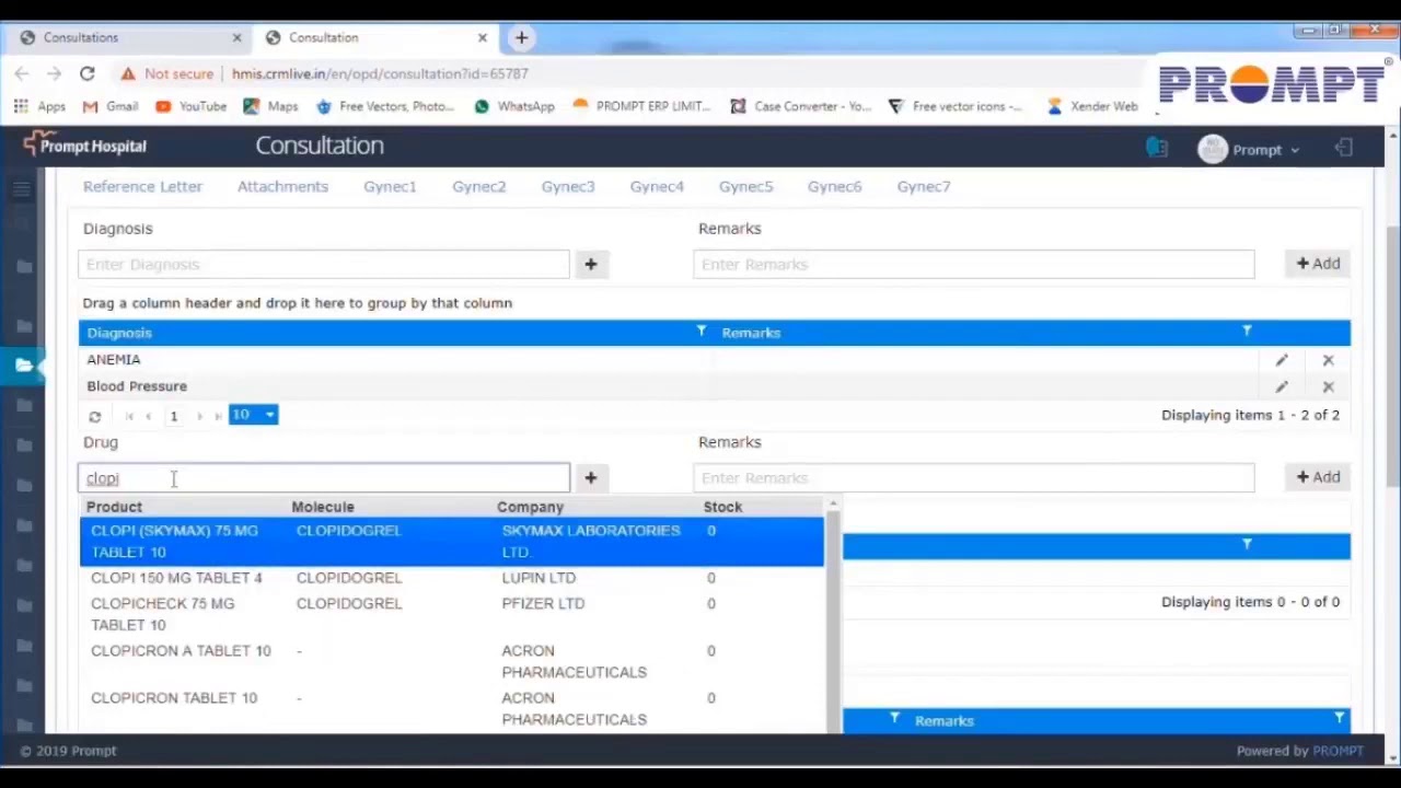 OPD in PROMPT HMIS - YouTube