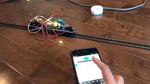 Wifi model train remote controlled by smart phone DIY app