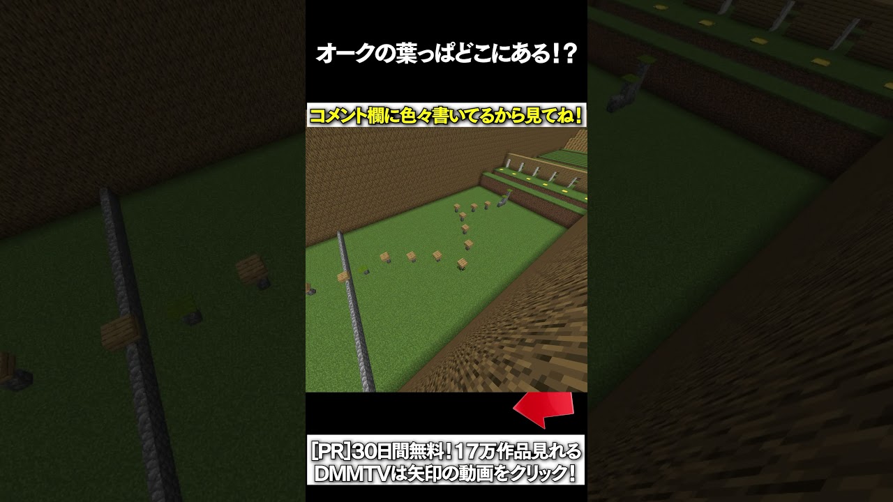 【マイクラ】オークの葉っぱどこにあある!? #マイクラ #マインクラフト #逃走中 #shorts