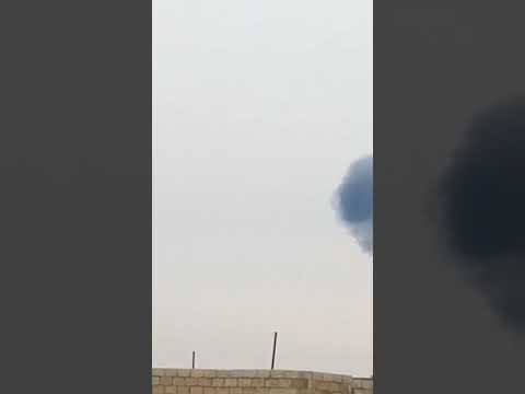 إسقاط طائرة حربية #روسية بصاروخ م.ط #سوريا #ادلب #سراقب #معصران