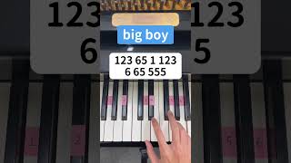 Big Boy Piano Tutorial 