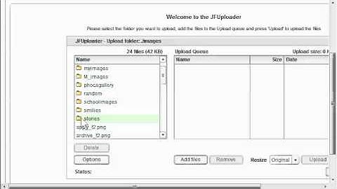 Uploading Multiple files to Joomla with JFUploader.