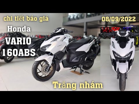 Video Báo giá Honda VARIO 160 ABS màu Trắng nhám mới nhất... - youtube
