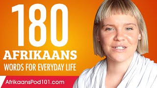 180 Afrikaans Words for Everyday Life - Basic Vocabulary #9