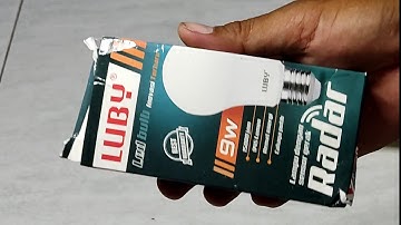 LAMPU SENSOR GERAK MURAH TANPA RIBET|LUBY TYPE RADAR