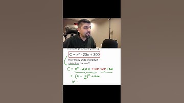 How to find the minimum of a cost function in quadratics