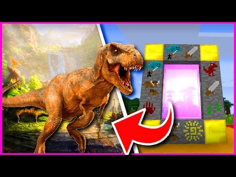 COMMENT FAIRE UN PORTAIL DE LA DIMENSION DINOSAURES ! MINECRAFT !