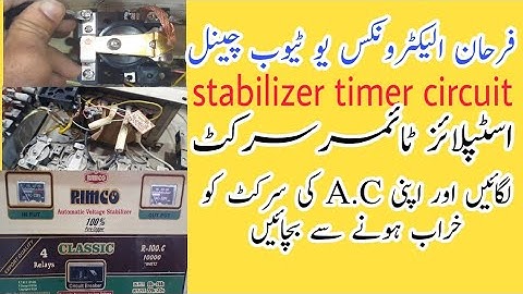 stabilizer timer circuit | Automatic Stabilizer Timer Problem | Delay Timer fualt Complete Detail