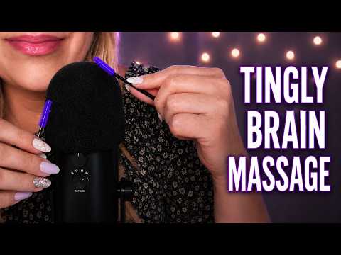 ASMR Foam Mic Scratching, Brushing & Pumping NO TALKING