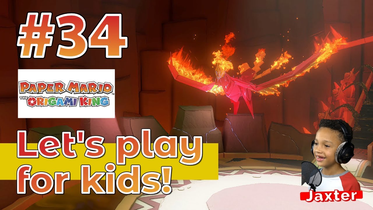 Let's Play! Paper Mario: The Origami King | Fire Vellumental Battle | With Creative Jaxter [34/58]