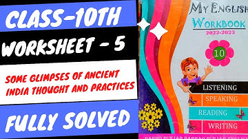 #pseb Class-10th English Workbook worksheet -5 Fully solved