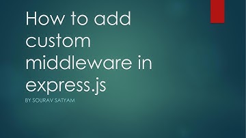 Adding Custom Middleware in express Route