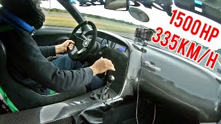 1500HP Toyota Supra MK4  2JZ Acceleration 0-335