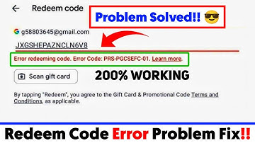 error redeeming code. error code prs-gcrpm-01 Problem Solution 2024 | Redeem Code error problem