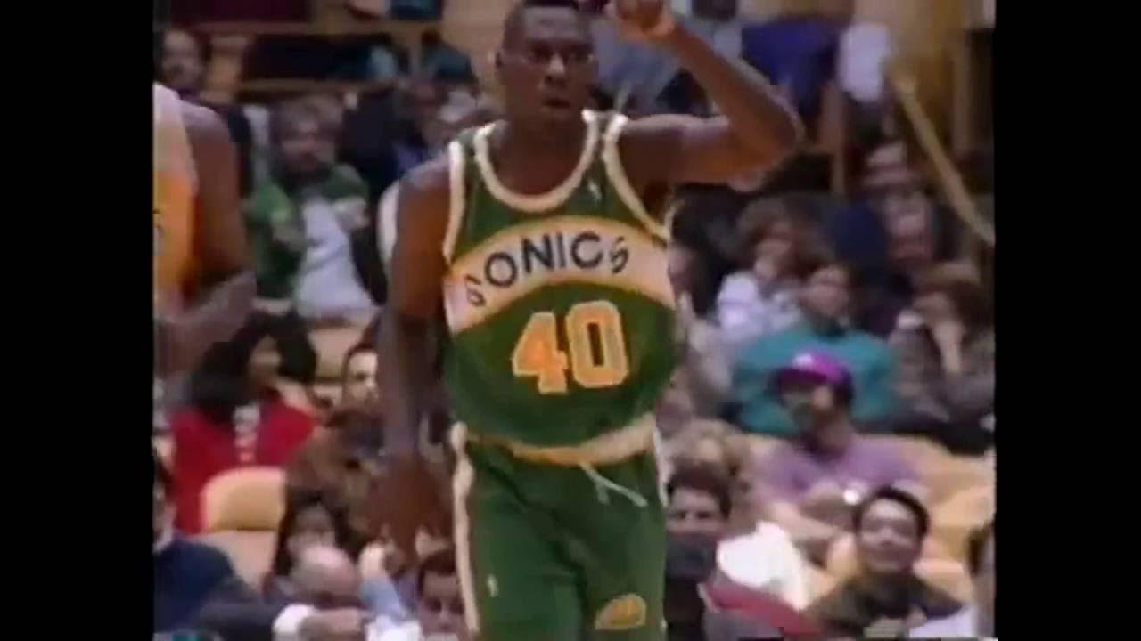 Ballislife.com on X: 32 years ago today, 20-year-old rookie Shawn Kemp  threw down this nasty reverse dunk against the Knicks! The Reign Man also  fouled out with 6 PTS & 5 REB