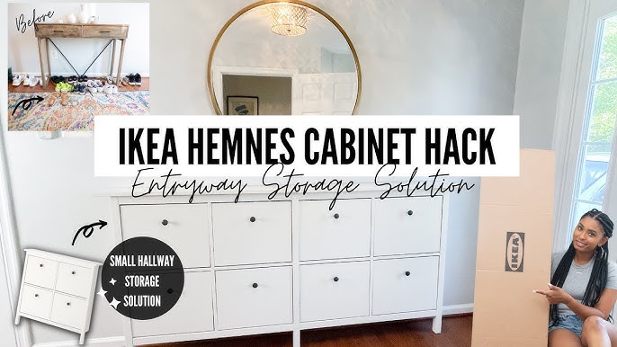 A classy tall shoe cabinet to fit small entryways - IKEA Hackers