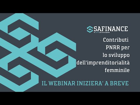 Webinar: Contributi PNRR per lo sviluppo dell’imprenditorialità femminile