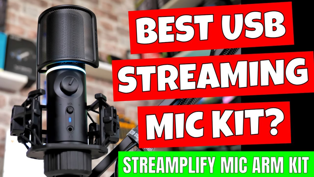 BEST Budget Streaming & Podcast Mic With Shock Mount & Arm Streamplify