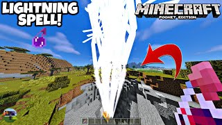 ✔MCPE HOW TO MAKE A LIGHTNING SPELL!! ( COMMAND BLOCK CREATION )