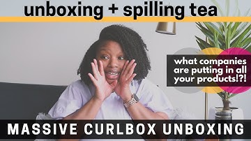 MASSIVE CURLBOX UNBOXING | SPILLING THE TEA ON PRODUCT DETAILS & CRAZY INGREDIENTS | CURLS OF A CPA
