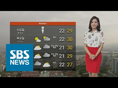 [날씨] 오늘도 내륙 곳곳 소나기…목요일부터 장맛비 시작 / SBS