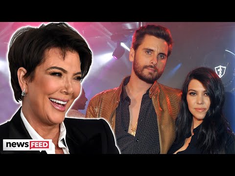 Kris Jenner Awkwardly URGES Kourtney & Scott To 'Grow Old' Together!