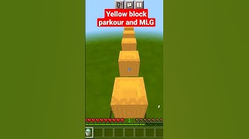 Yellow shulker box block parkour and MLG, #shorts #minecraft #viralshorts #EVILKINGSHORTS