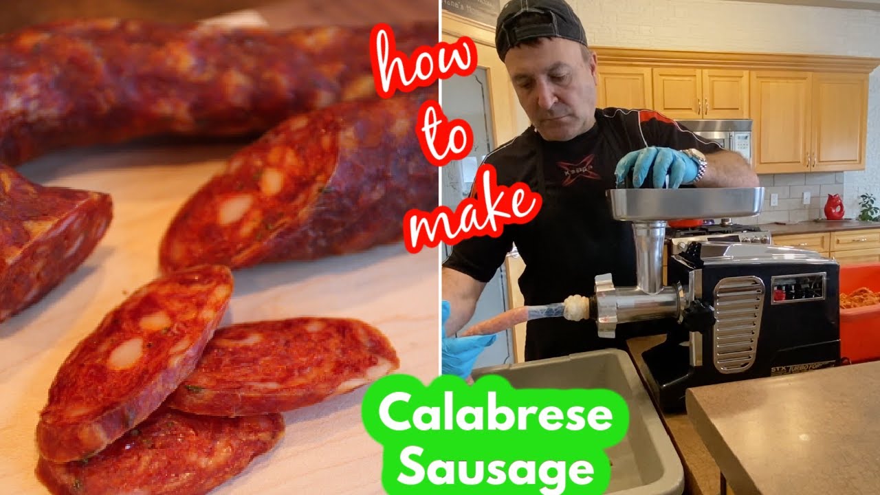 How to make Italian Calabrese Sausage YouTube