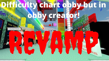 Difficulty chart obby but in obby creator! REVAMP