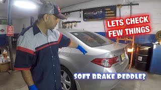 Diagnosing soft brake peddle on Acura TSX, Bad Master CYLINDER screenshot 2