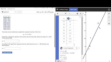 Desmos Logarithmic Regression