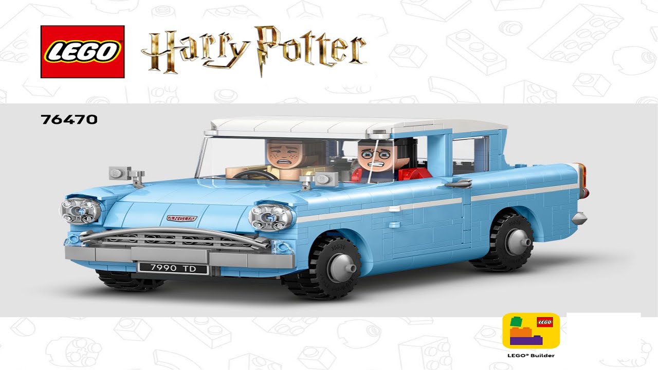 Harry Potter - Enchanted Flying Ford Anglia - Chamber of Secrets LEGO instructions