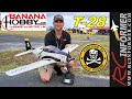 Banana hobby t28 1100mm 4s paved runway demo by rcinformer
