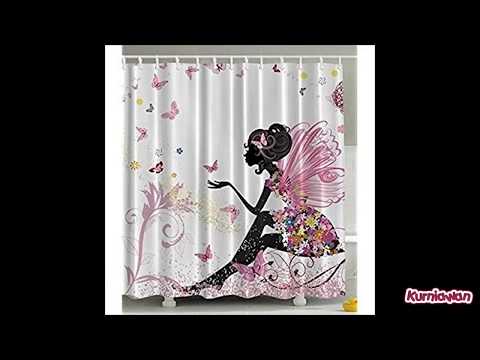 black-and-pink-shower-curtain