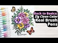 Back to the basics coloring stamps with zig clean color real brush pens