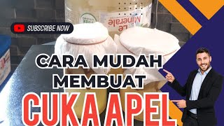 CARA MEMBUAT CUKA APEL DENGAN AIR GALON LE MINERAL 15 LITER