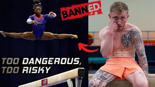 Men try Women's BANNED Gymnastics Skills | {Ex Olympians}