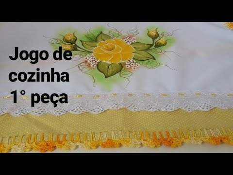 Jogo de cozinha pintado a mão #jogodecozinha #kitdecozinha 