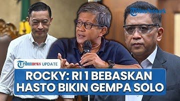 Rocky Gerung Akui Pembebasan Sekjen Hasto oleh Prabowo Bikin Gempa Jokowi: Geng Solo Kecewa Tuh