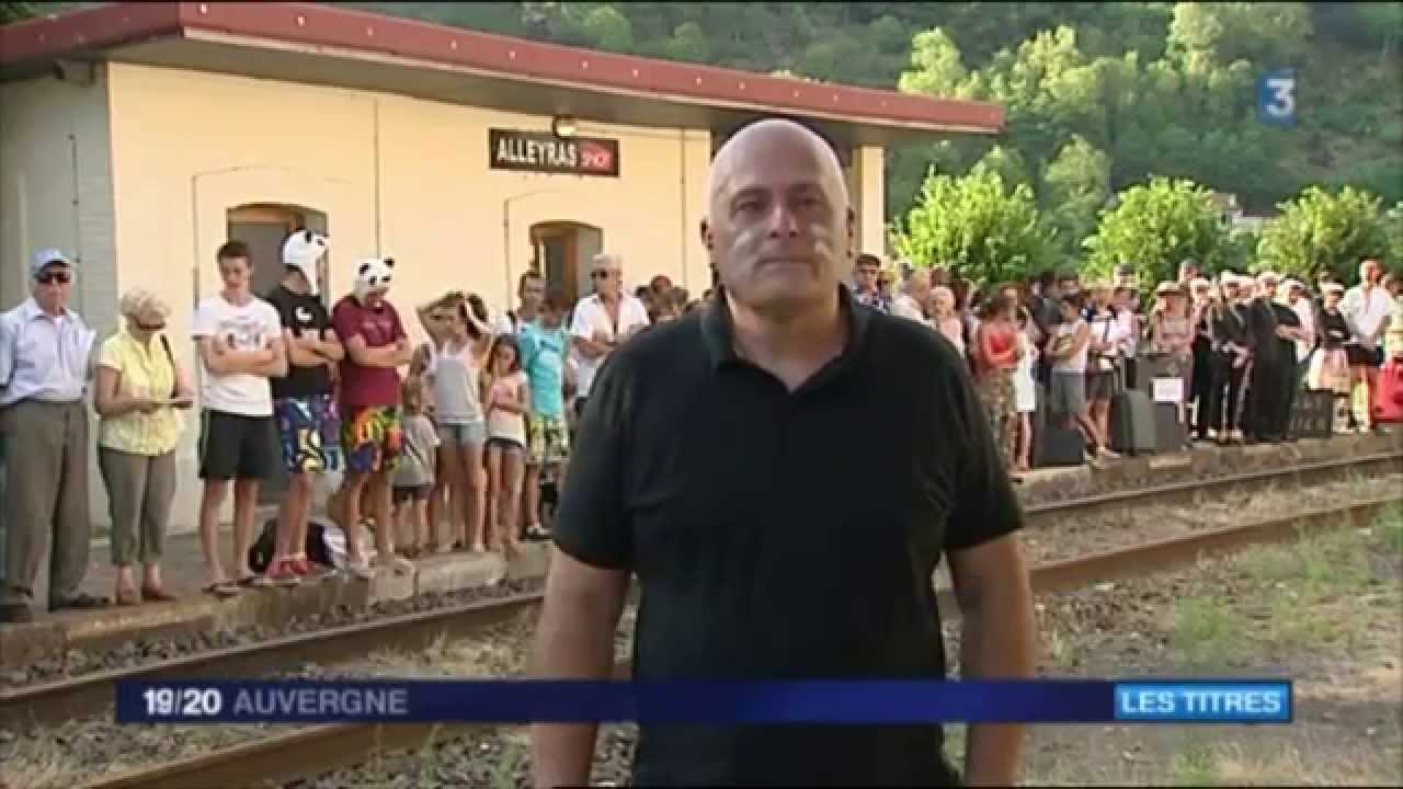 Ligne Sncf Intercités Cévenol coupée à Alleyras (Reportage F3 5/08/15)