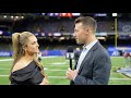 Yogi roth checking in with molly mcgrath ahead of her coverage of the sugarbowlclassic