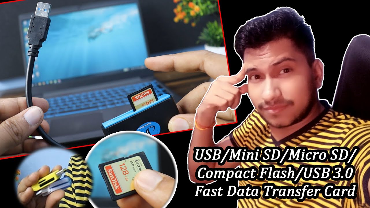Card Reader Kaise Use Kare ?? USB/SD/micro SD Flash/ USB 3.0 fast data transfer
