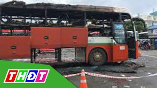TP.HCM: Cháy xe khách ở Bến xe miền Đông | THDT