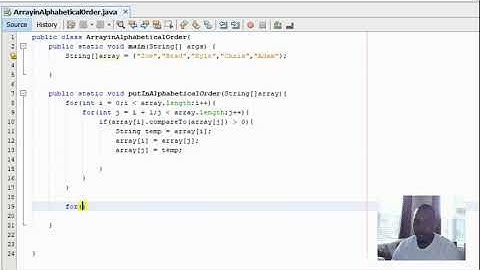Put Array in Alphabetical Order (Java) | Coding With Tre